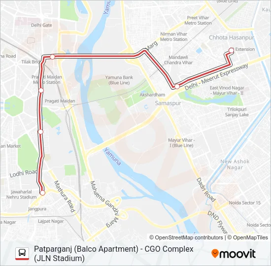 DS-18 Bus Line Map