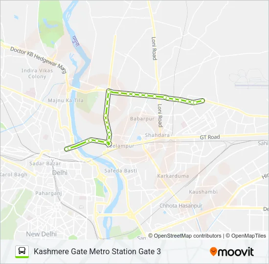 MC-127 Bus Line Map