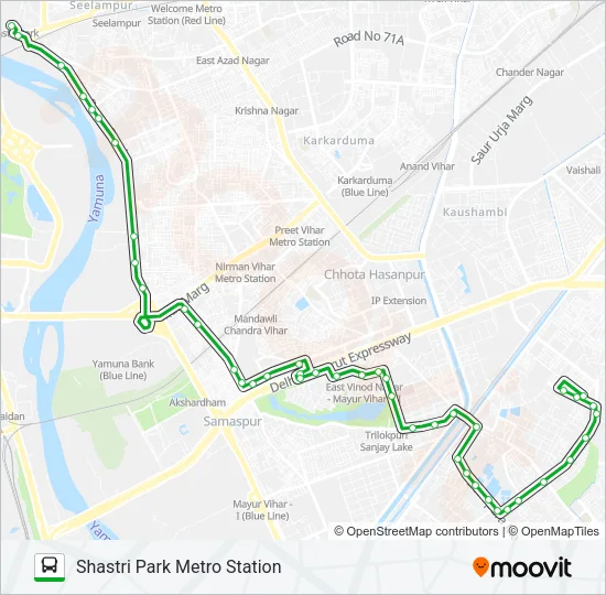MC-137 Bus Line Map