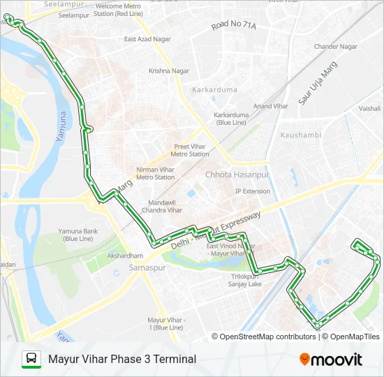 MC-137 Bus Line Map