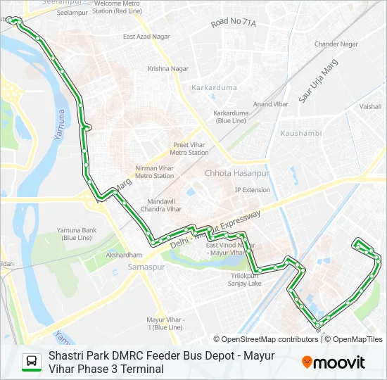 MC-1372 Bus Line Map