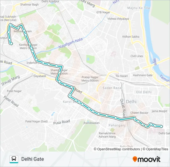 39 Bus Line Map