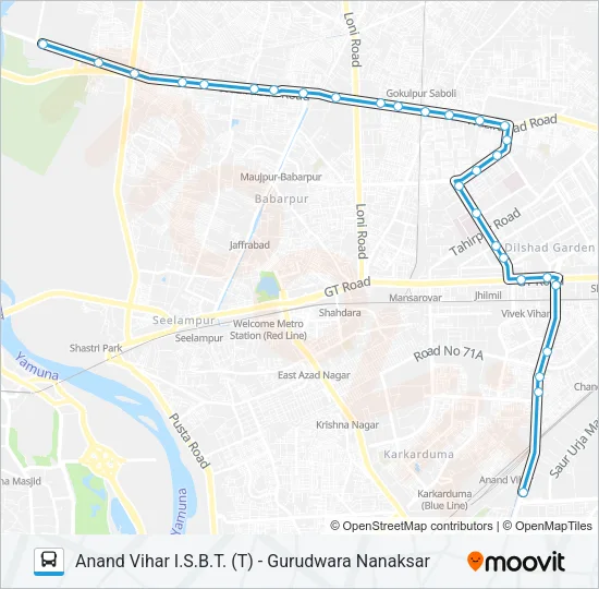 165 Bus Line Map