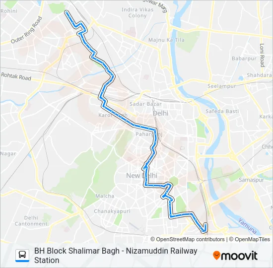 166 Bus Line Map