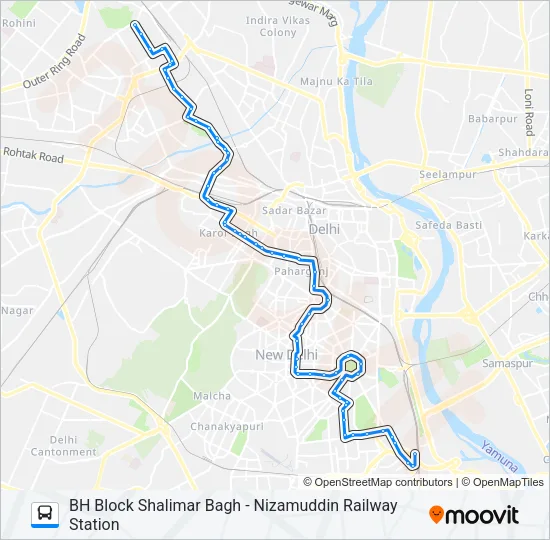 166 Bus Line Map