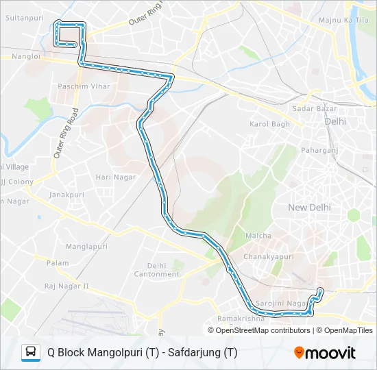 568 Bus Line Map