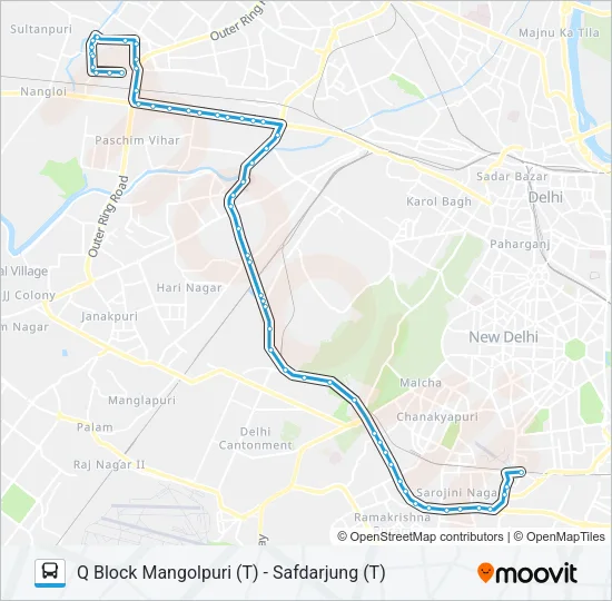 568 Bus Line Map