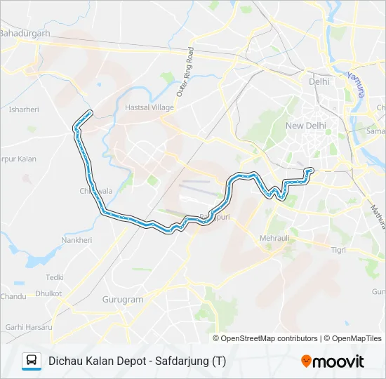 578 Bus Line Map