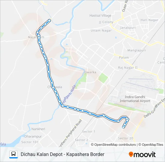 578 Bus Line Map