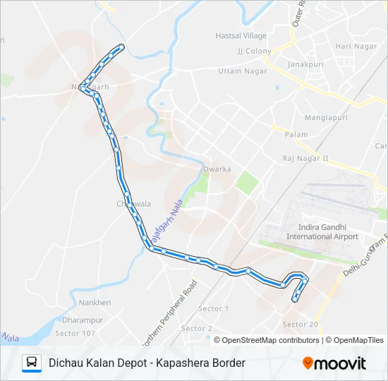 578 Bus Line Map