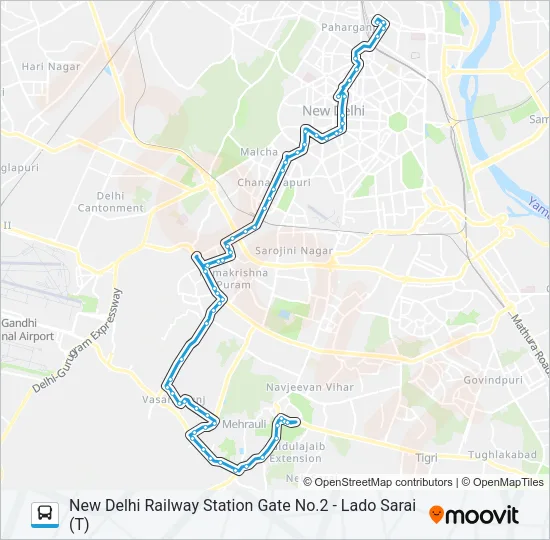 604 Bus Line Map