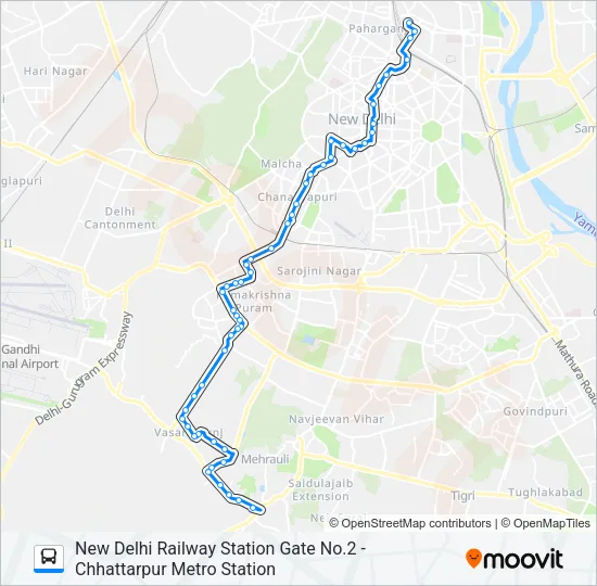 604 Bus Line Map