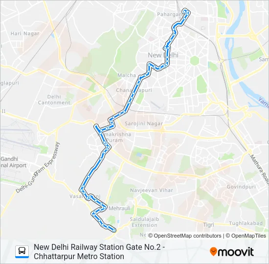 604 Bus Line Map