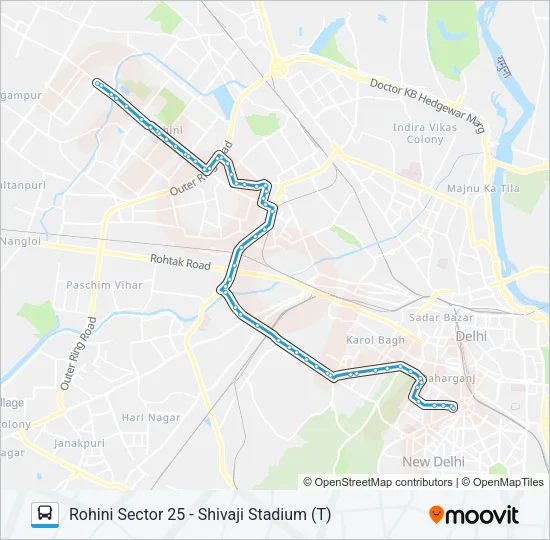 990A Bus Line Map