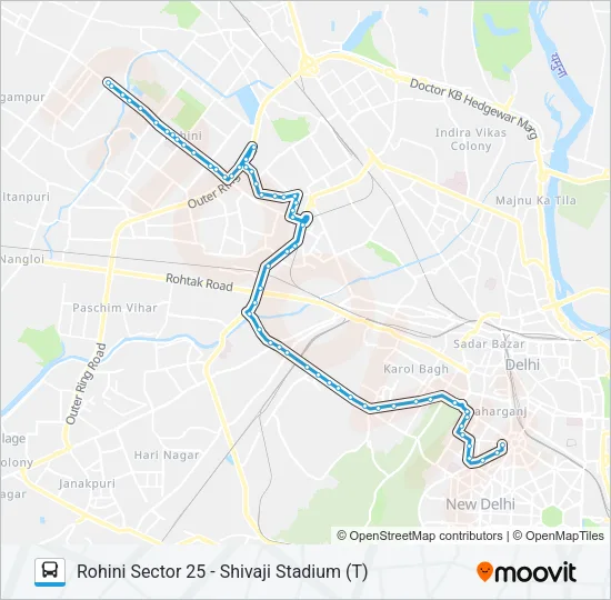 990A Bus Line Map