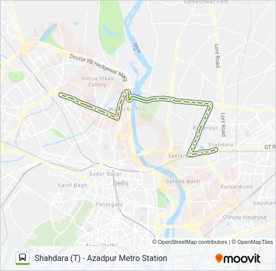 121 Bus Line Map