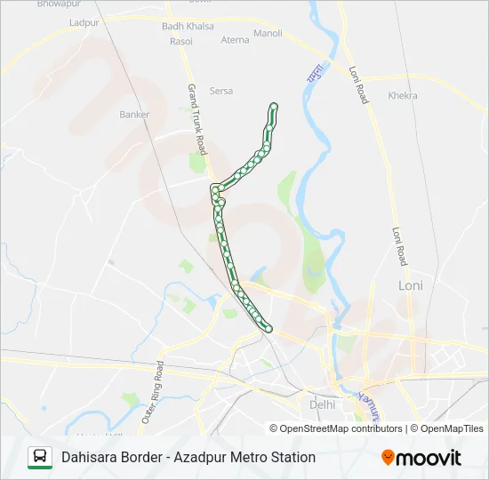 154 Bus Line Map