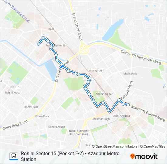183 Bus Line Map