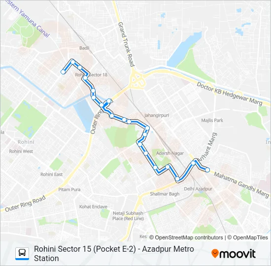 183 Bus Line Map