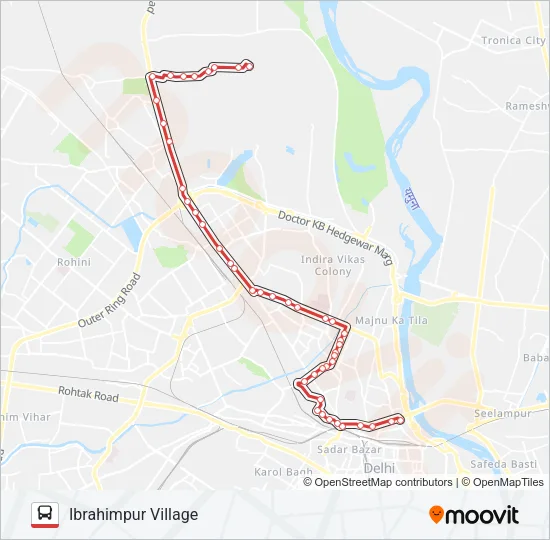 134 Bus Line Map