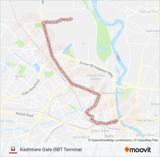 134 Bus Line Map