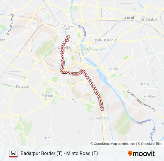 460 Bus Line Map