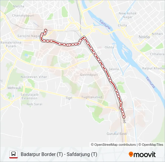 460 Bus Line Map