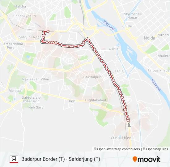 460 Bus Line Map