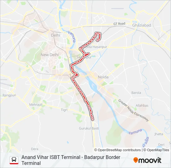 473 Bus Line Map