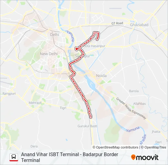 473 Bus Line Map