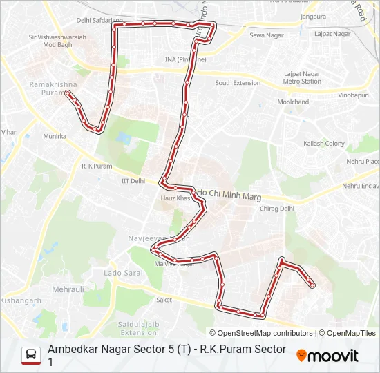 512 Bus Line Map