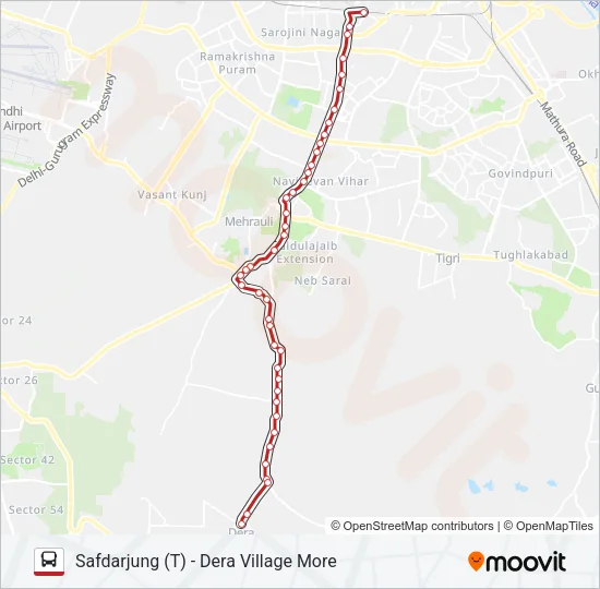 516 Bus Line Map