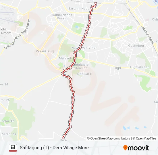 516 Bus Line Map