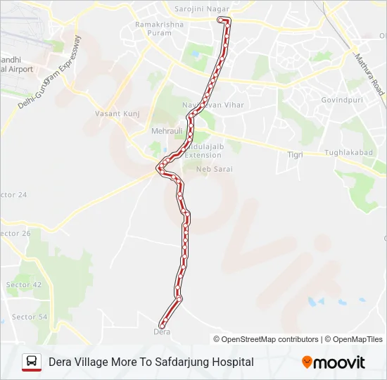 516 Bus Line Map