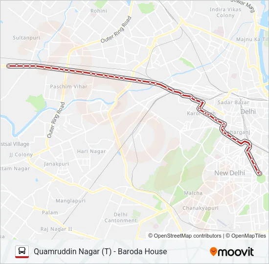 966 Bus Line Map