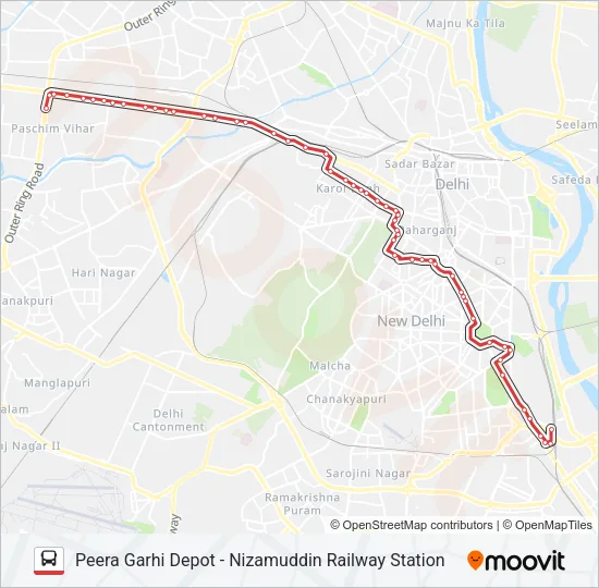 966 Bus Line Map