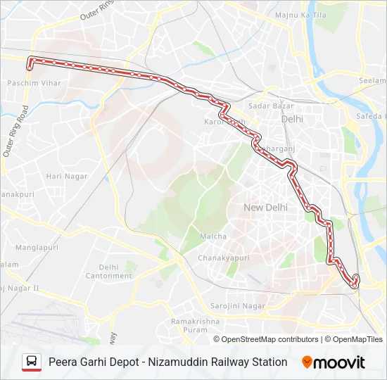 966 Bus Line Map