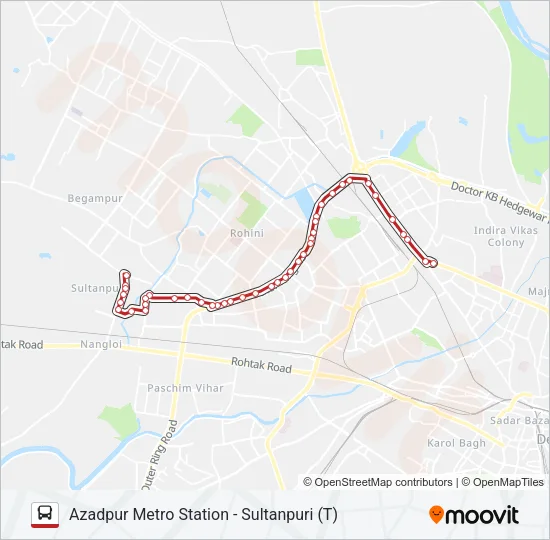 982 Bus Line Map