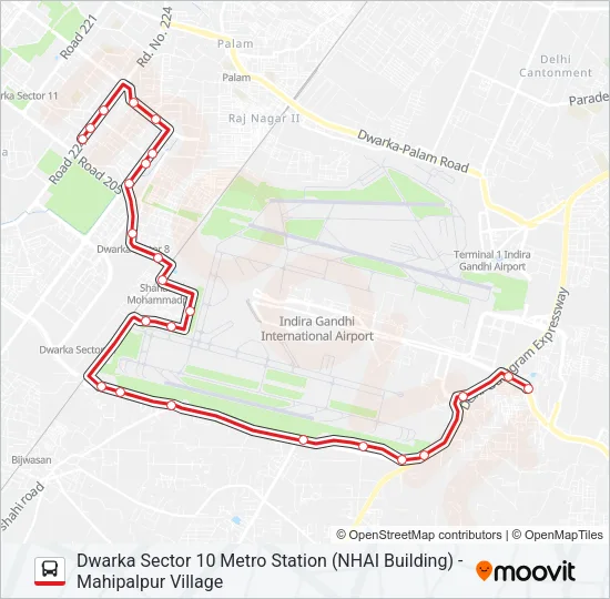 DW-2 Bus Line Map