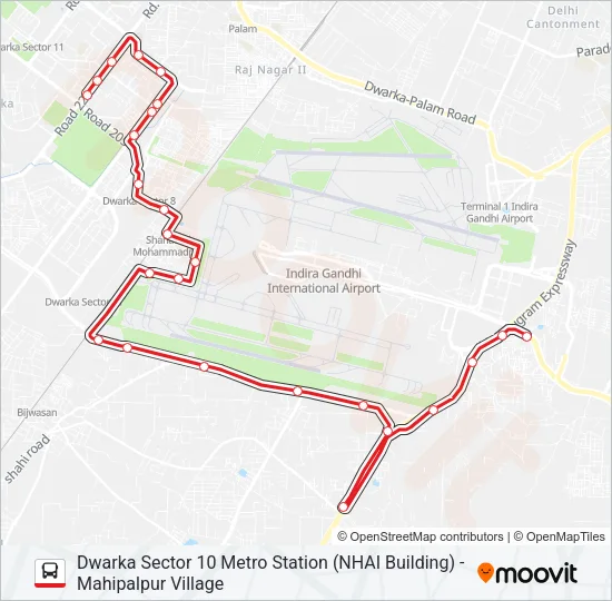 DW-2 Bus Line Map
