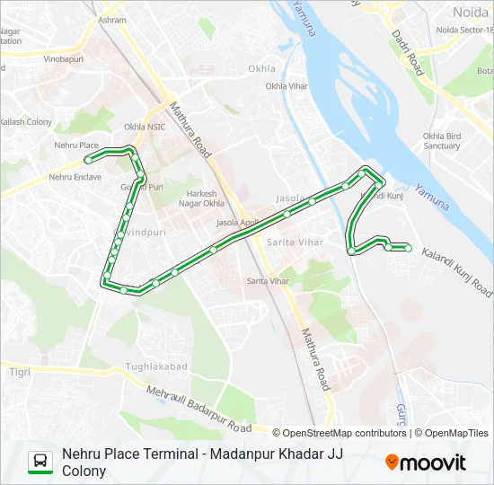 D-001 Bus Line Map