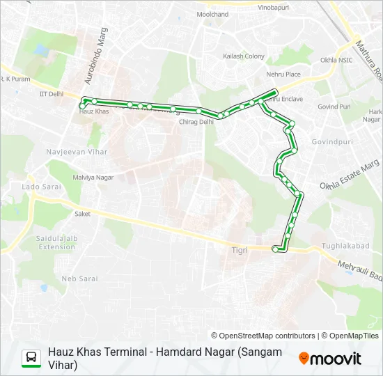 D-003 Bus Line Map