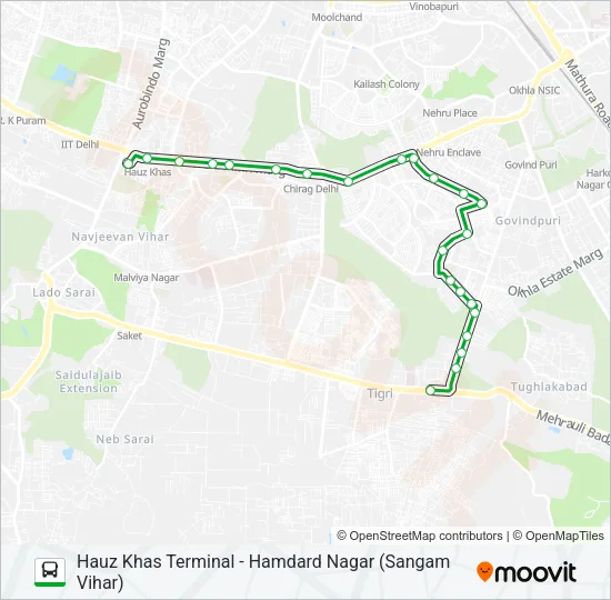 D-003 Bus Line Map