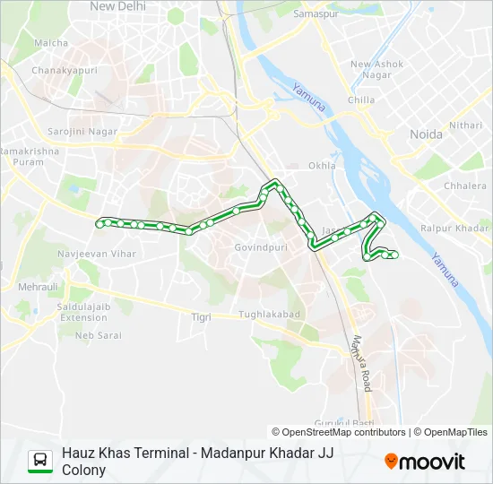 D-007 Bus Line Map