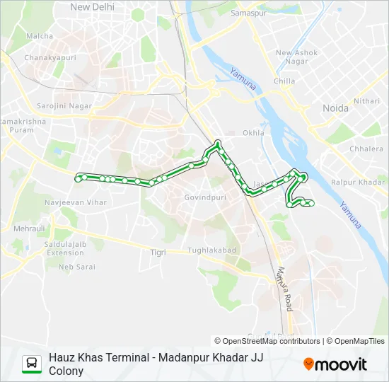 D-007 Bus Line Map