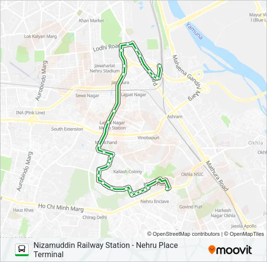 D-009 Bus Line Map