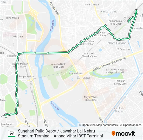 D-006 Bus Line Map