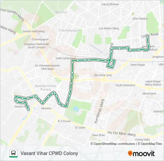 D-010 Bus Line Map