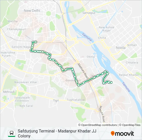 D-022 Bus Line Map