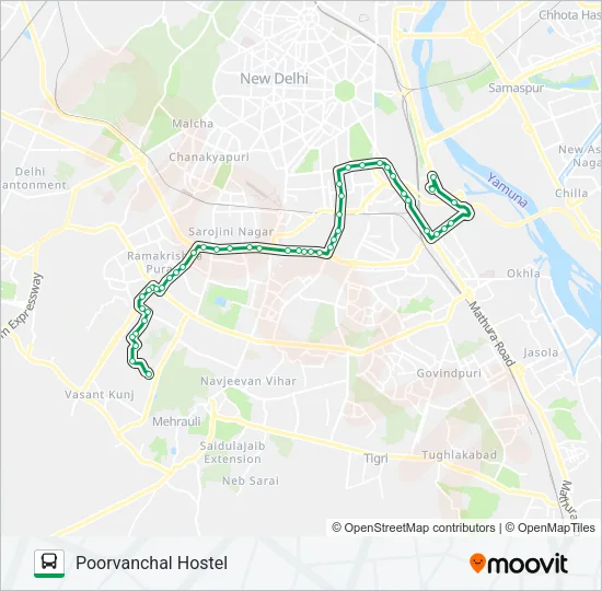 D-030 Bus Line Map